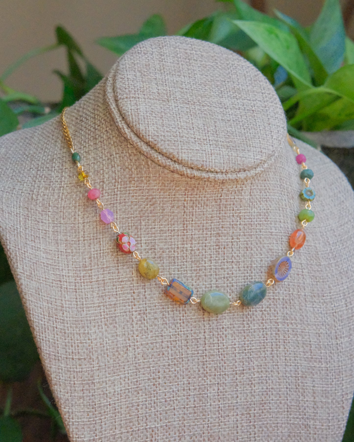 Afterglow Beaded Necklace