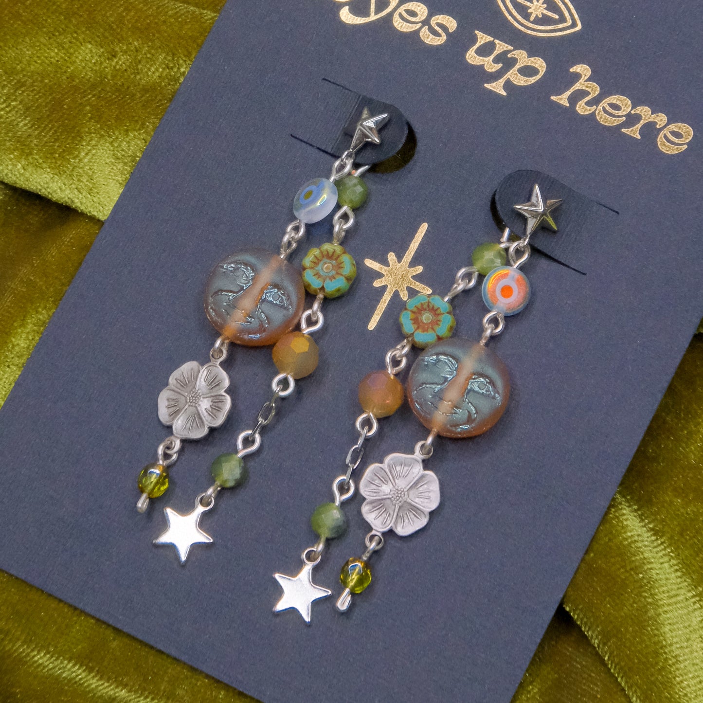 Moonface Seeker Double Dangles