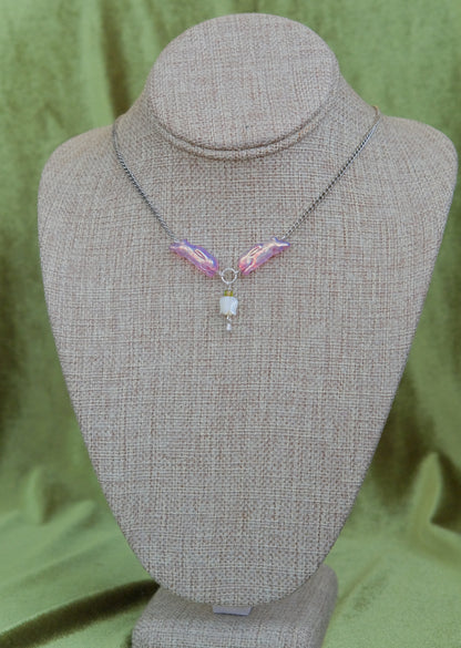Meadow Hare Lily of the Valley Necklace (Silver)