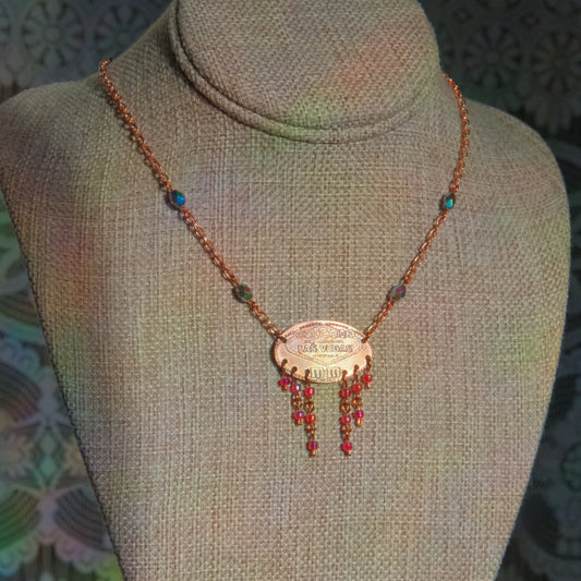 Sweet Vegas Beaded Penny Necklace