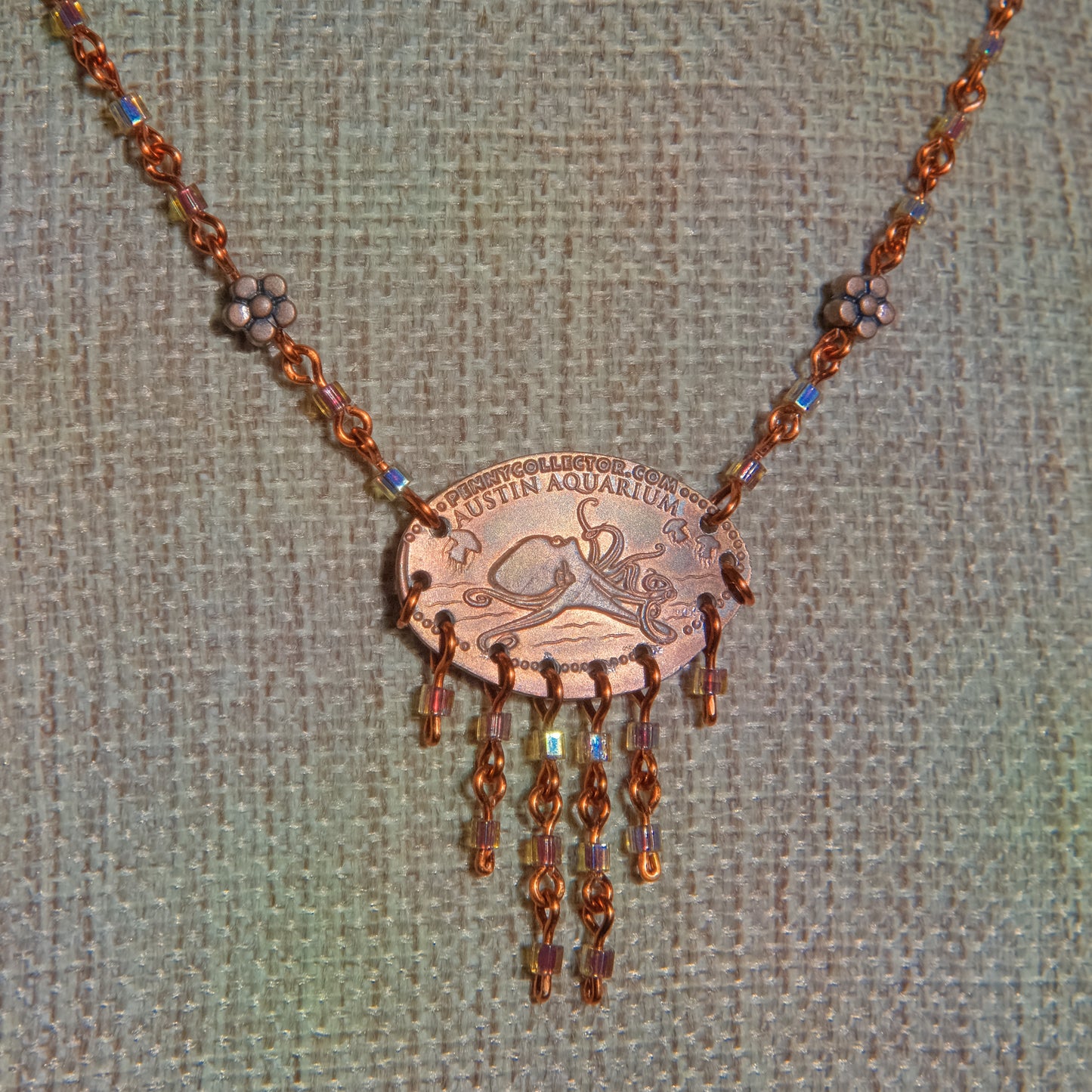 Octopus Friend Penny Necklace