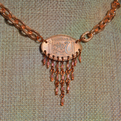 Louisiana Love Penny Necklace