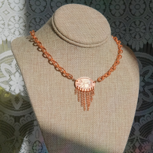 Tiger Woman Penny Necklace