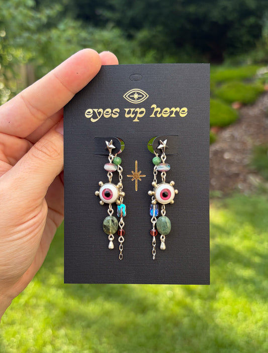 Ruby Peepers Double Dangles (Lucky Lady Jewelry Collaboration)