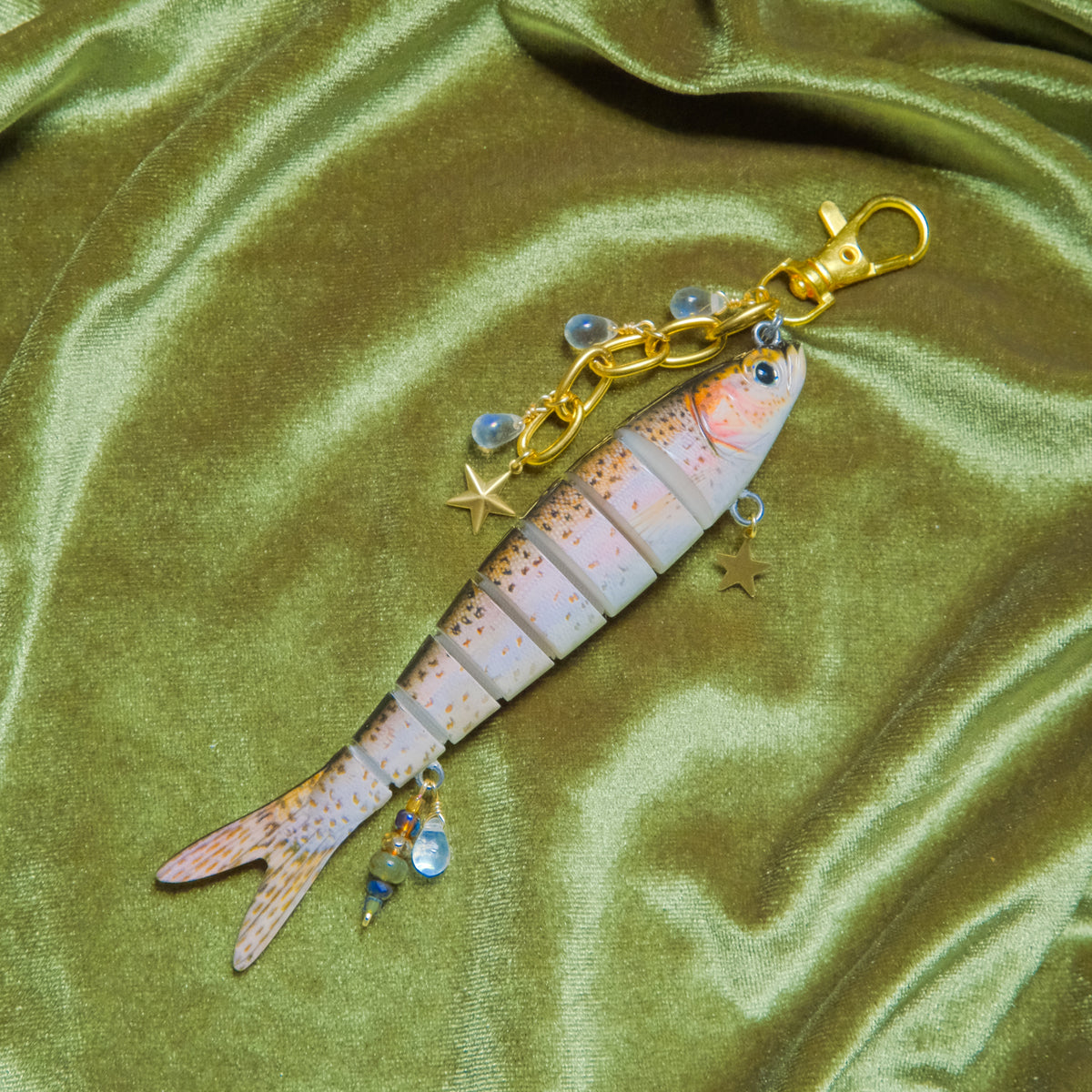 Fresh Pro Keychains Fresh Catch Keychain - Gold Brown Trout #1 – Eyes Up Here Studio