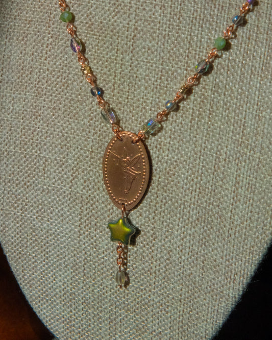 Fairy Friend Pressed Penny Necklace