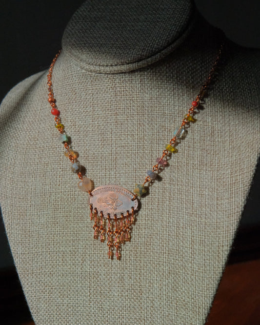 Reef Riches Pressed Penny Necklace